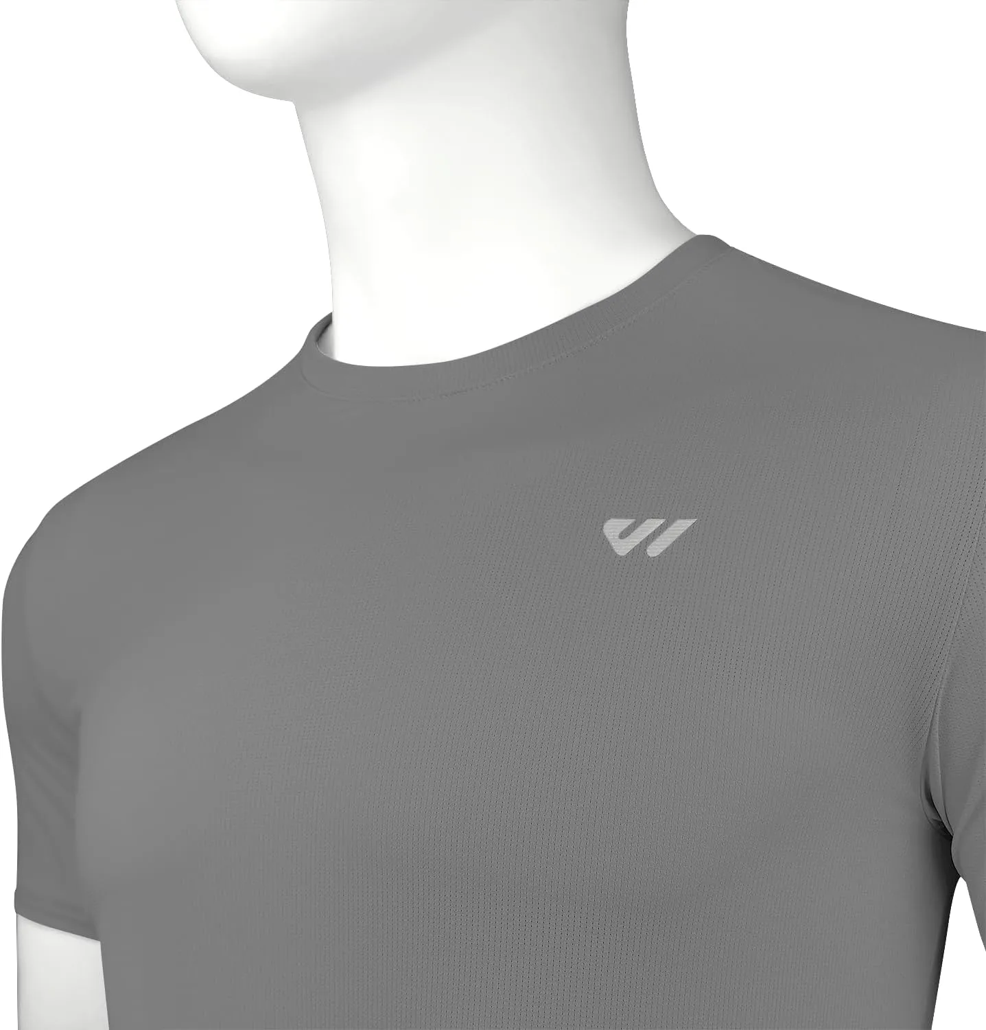 3-5 Pack Men Workout Shirts Quick Dry Running T-Shirt Short Sleeves Crew Neck Tee Athletic Moisture Wicking Gym Top UPF 50 