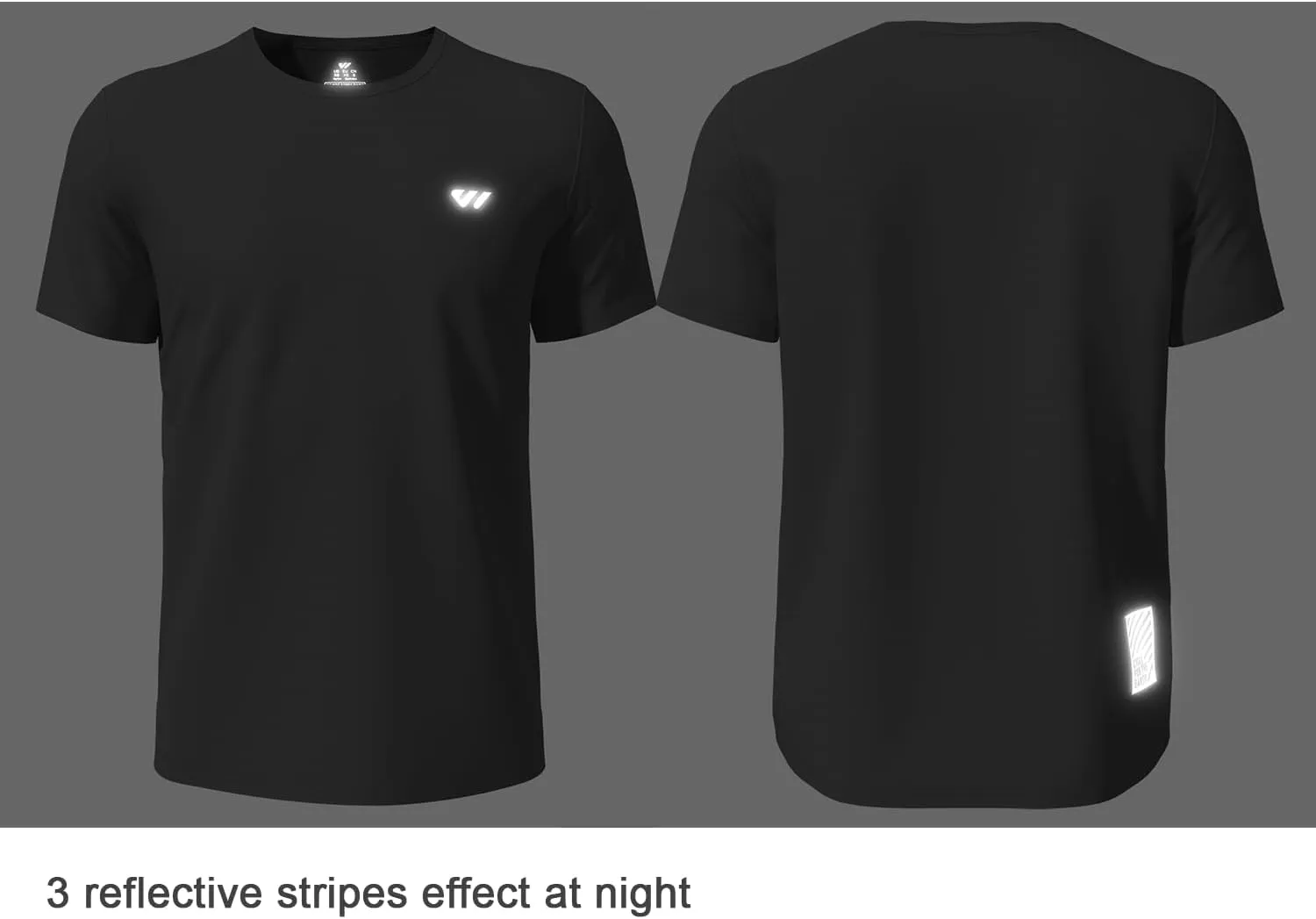 3-5 Pack Men Workout Shirts Quick Dry Running T-Shirt Short Sleeves Crew Neck Tee Athletic Moisture Wicking Gym Top UPF 50 