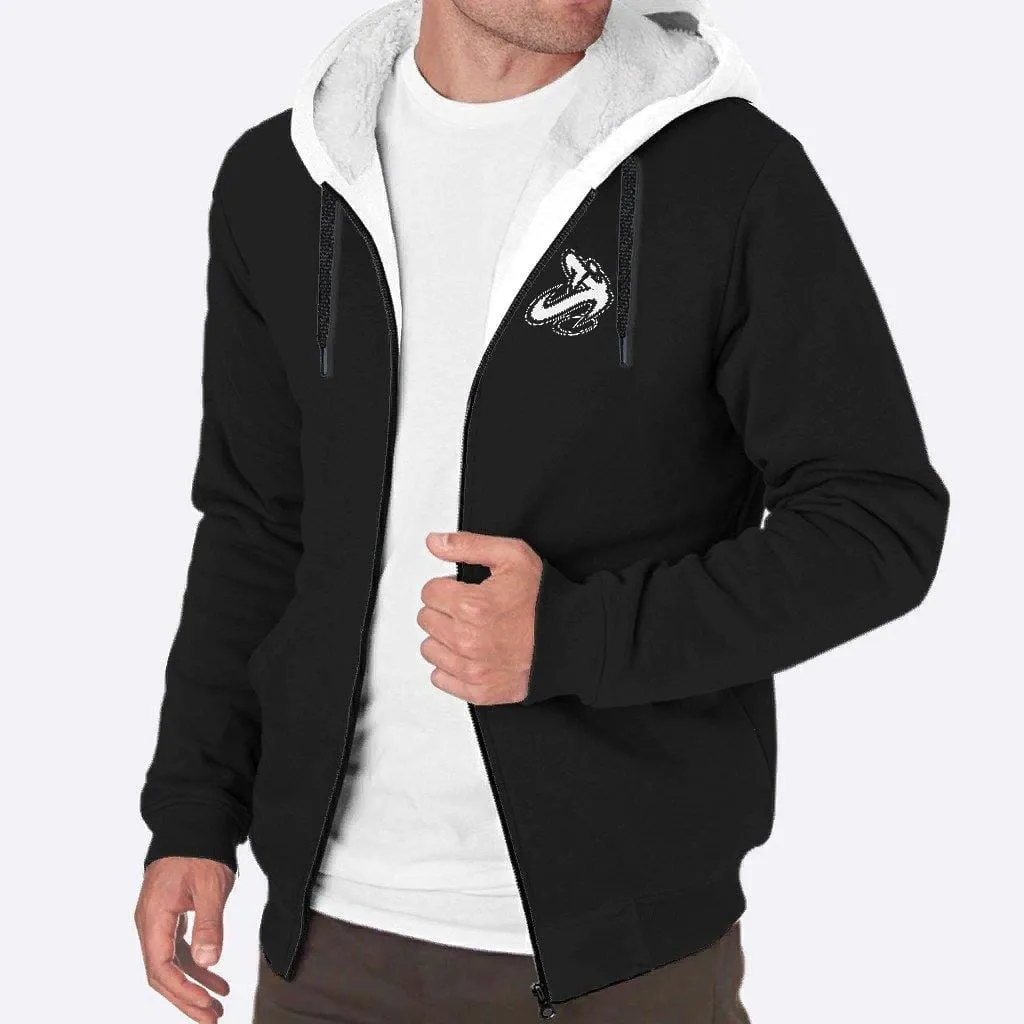 Athletic Apparatus Black Sherpa lined hoodie