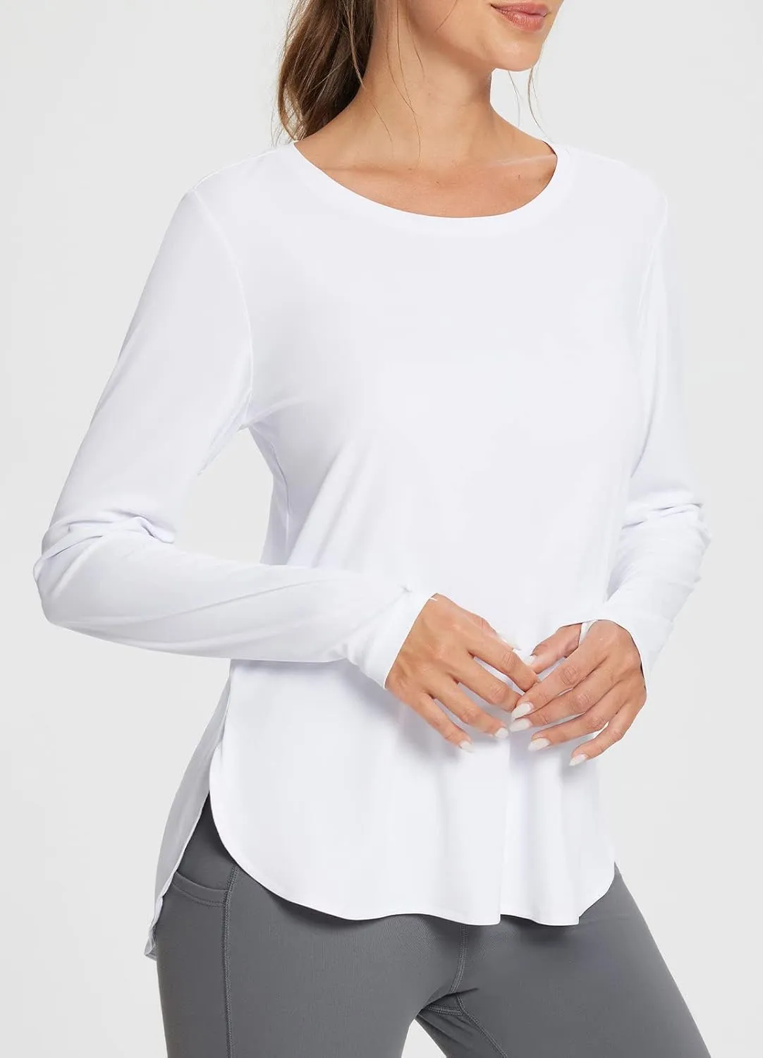 BALEAF Women's Sun Shirts UPF 50  Long Sleeve Hiking Tops Lightweight Quick Dry UV Protection Outdoor Clothing