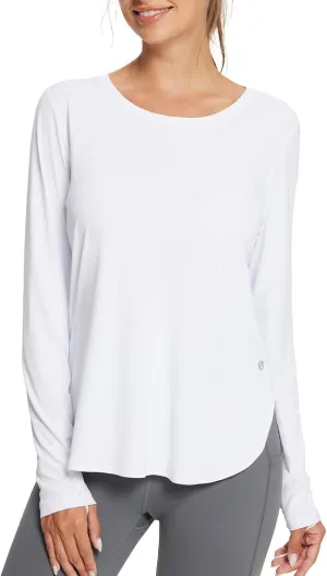 BALEAF Women's Sun Shirts UPF 50  Long Sleeve Hiking Tops Lightweight Quick Dry UV Protection Outdoor Clothing