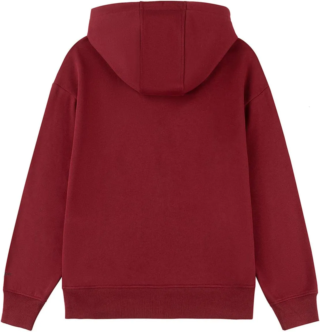 BETTERCHIC Women's Hooded Sweatshirt Casual Soft Brushed Fleece Hoody Drop Shoulder Full Zip Up Hoodie Size S-2XL
