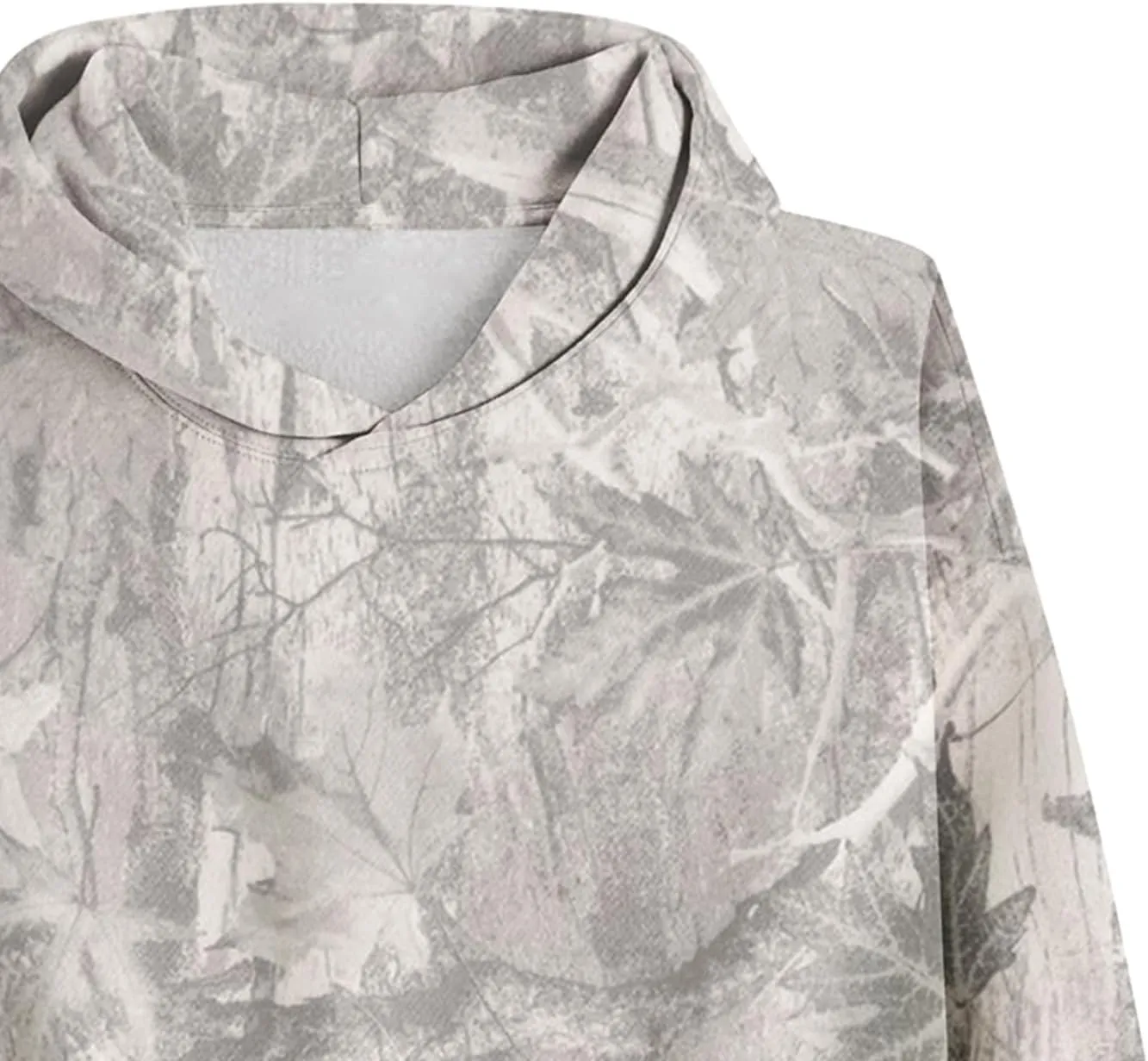 Camo Hoodie Womens Maple Leaf Print Oversized Hooded Sweatshirt Pullover Loose Casual Top Workout Athletic Hoodies