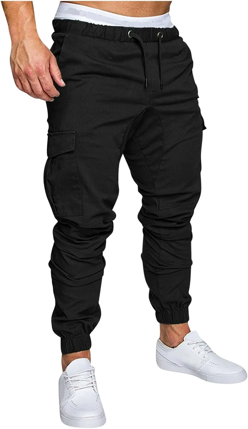 Cargo Pants for Men Tactical Pants Casual Hiking Pants Flex Warm Cotton Cargo Pants Workout Joggers with Pockets