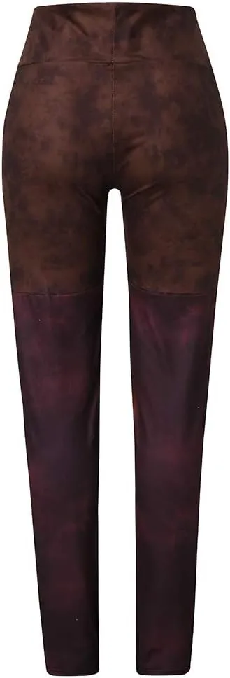 Casual Trousers for Women Stretchy Pencil Fit Rivets Pants Waist Slim Women Sexy High Patchwork Side And Pants