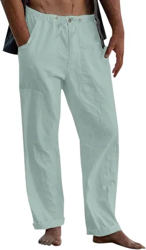 Casual Work Pants for Men Mens Casual Dress Pants Men's Slim-Fit Wrinkle- Flat-Front Chino Straight Fit Twill Pant