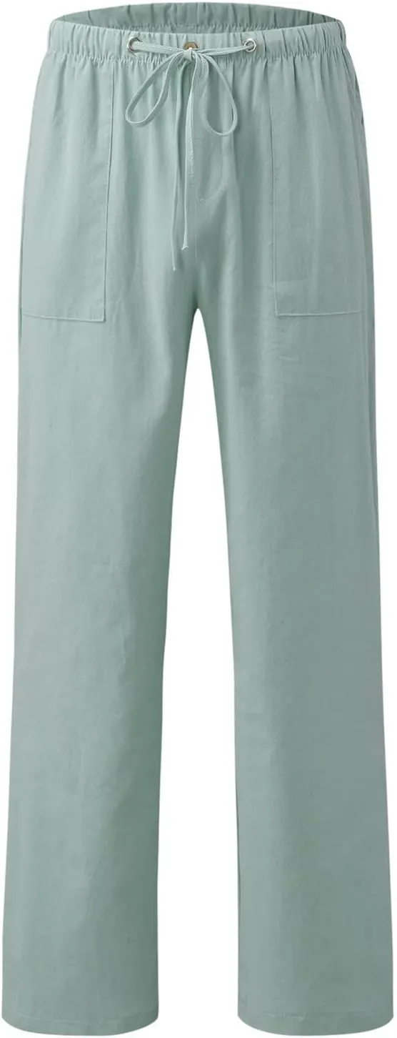 Casual Work Pants for Men Mens Casual Dress Pants Men's Slim-Fit Wrinkle- Flat-Front Chino Straight Fit Twill Pant