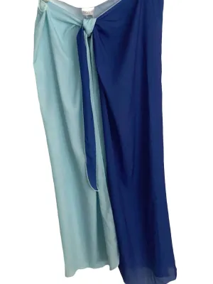 Cool Summer Blue Ombre Wrap Skirt
