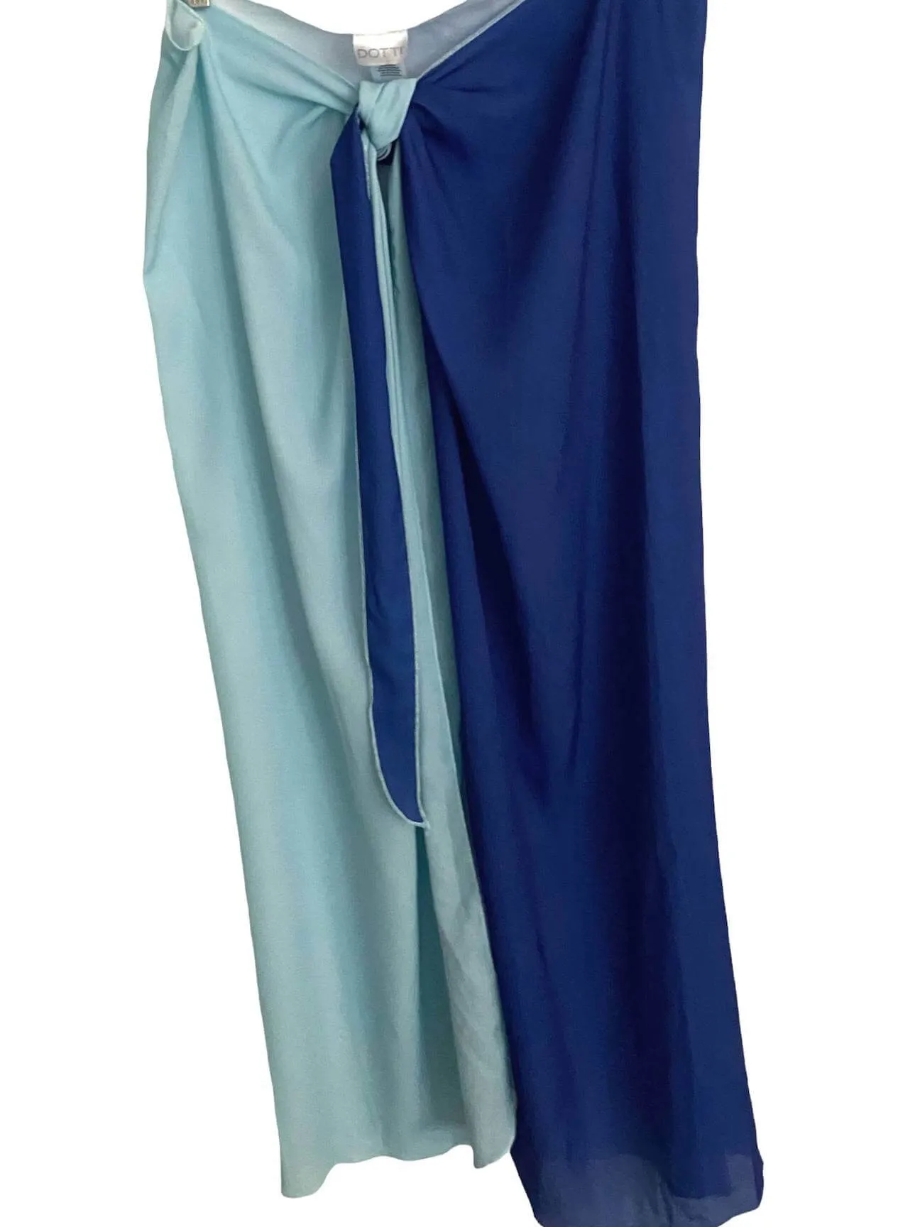 Cool Summer Blue Ombre Wrap Skirt
