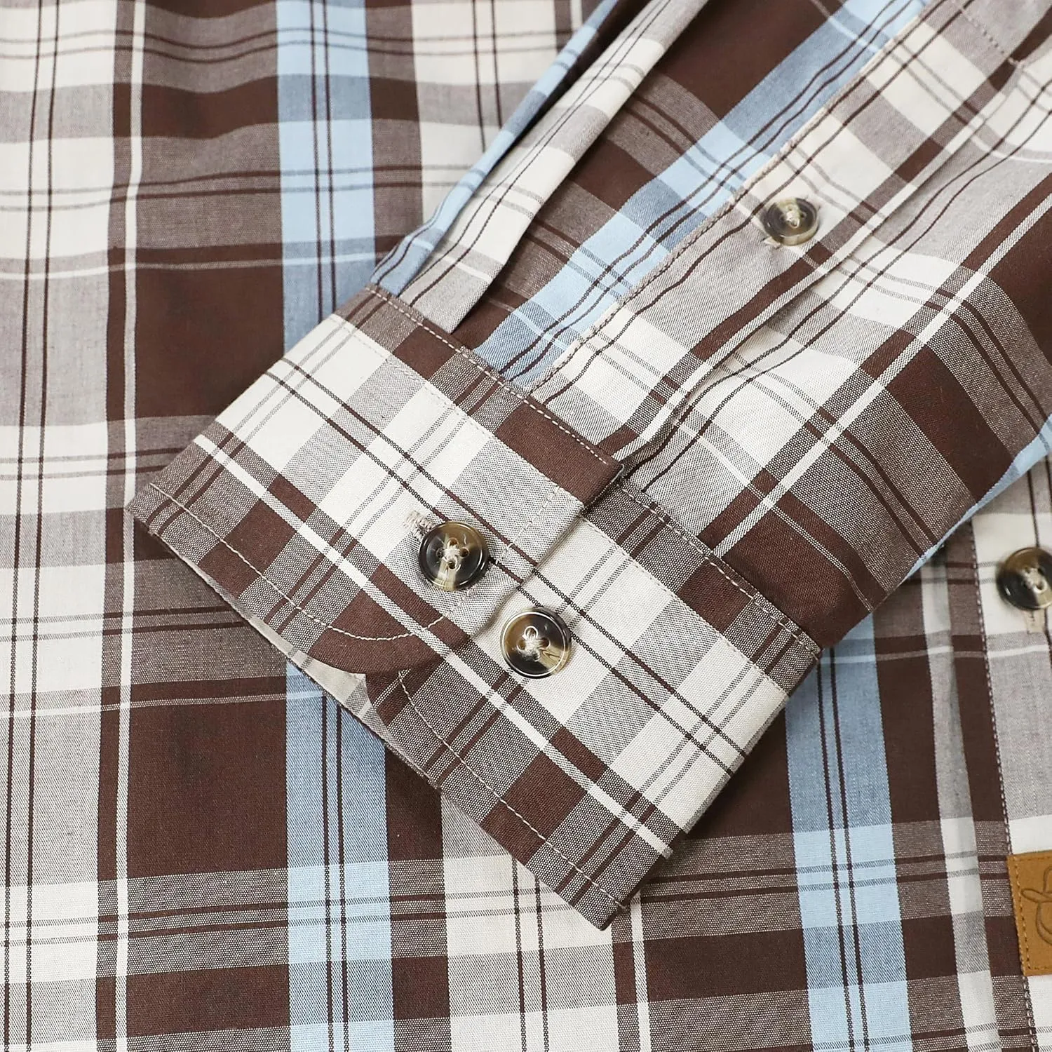 Dubinik Mens Button Up Shirts Long Sleeve Casual Button Down Cotton Vintage Soft Plaid with Pocket
