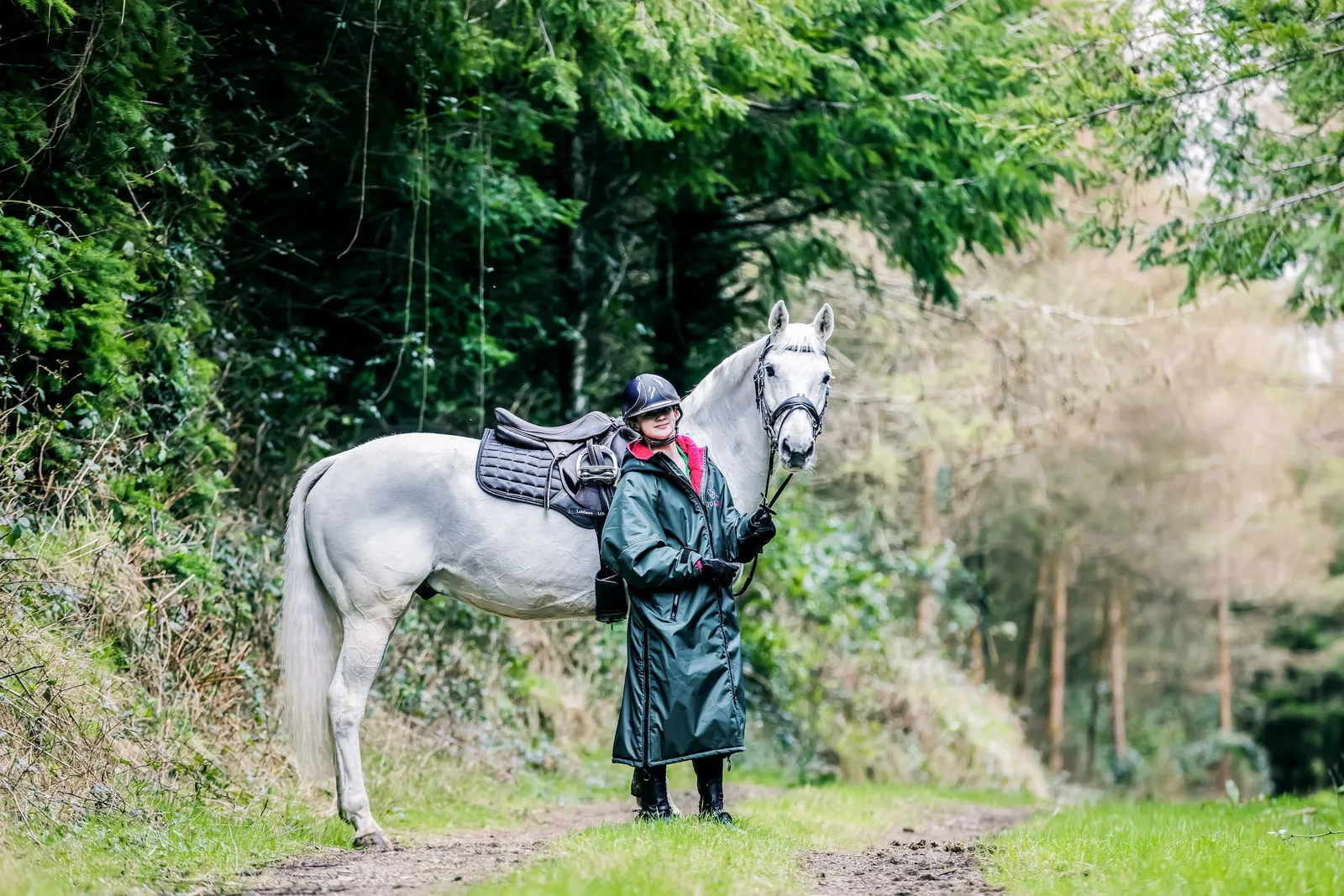 EQUIDRY | All Rounder Original Children's | Black Forest Green/Peacock Pink