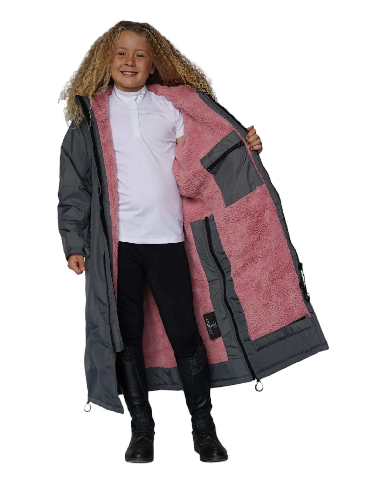 EQUIDRY | All Rounder Original Children's | Charcoal/Pale Pink