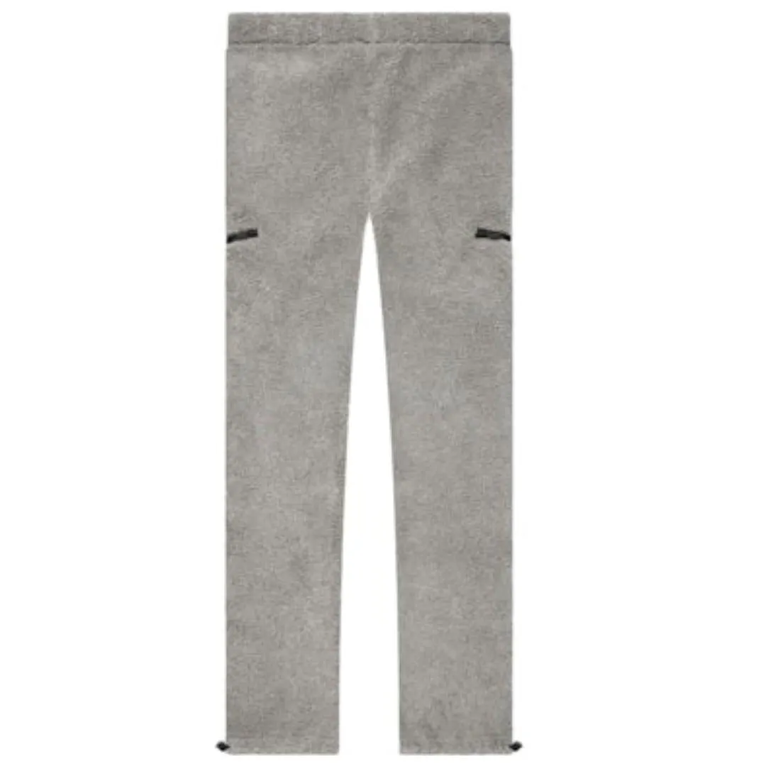 ESSENTIALS FOG POLAR FLEECE SWEATPANTS DARK HEATHER OATMEAL