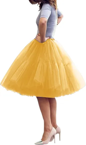 Fashion Mesh Pleated Plus Size Puffy Lace Skirt Speed Tulle Skirt Bed A Line Midi Skirt Girl Vintage Dorm Trendy Clothes