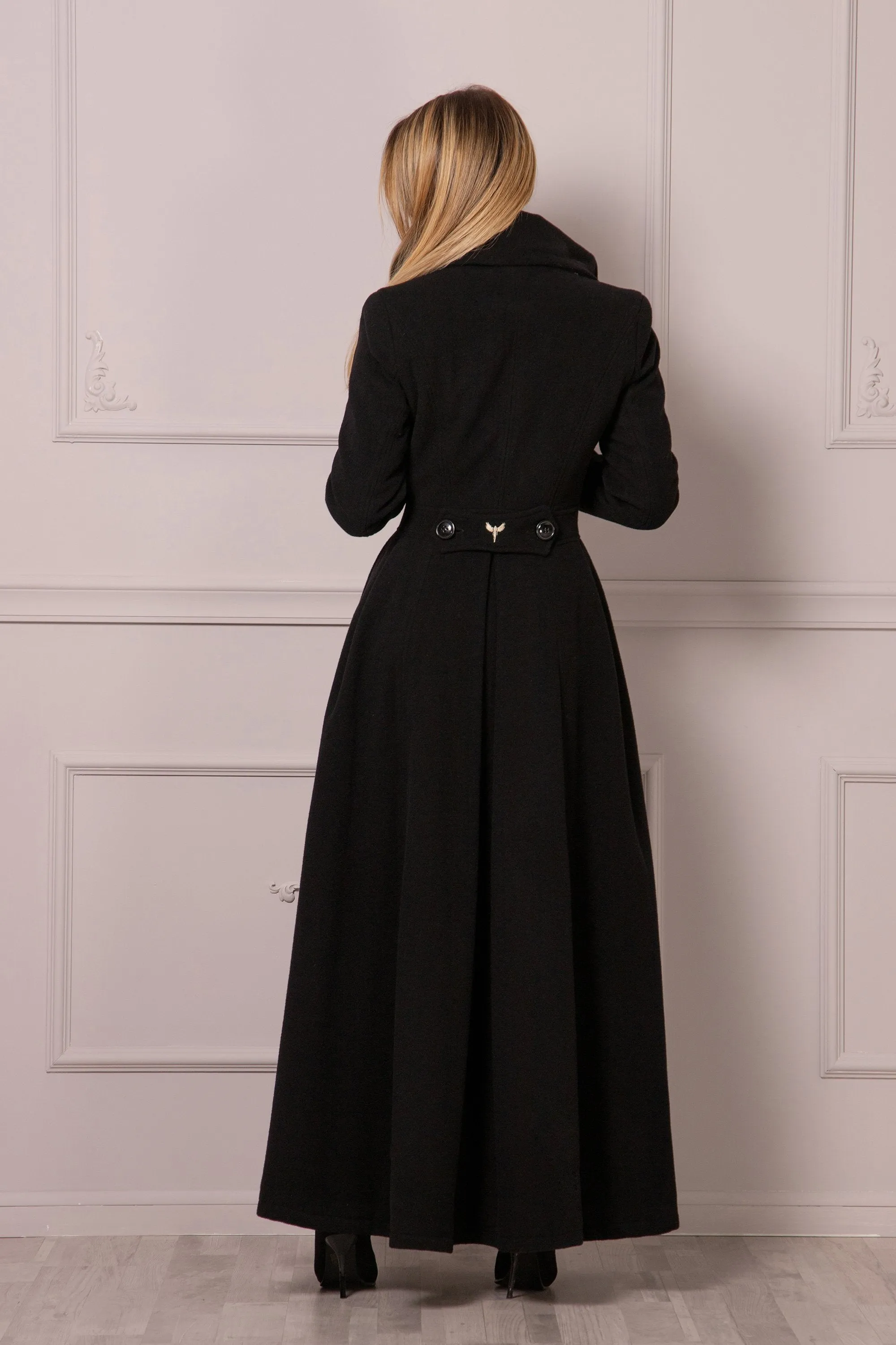 FIT AND FLARE LONG COAT