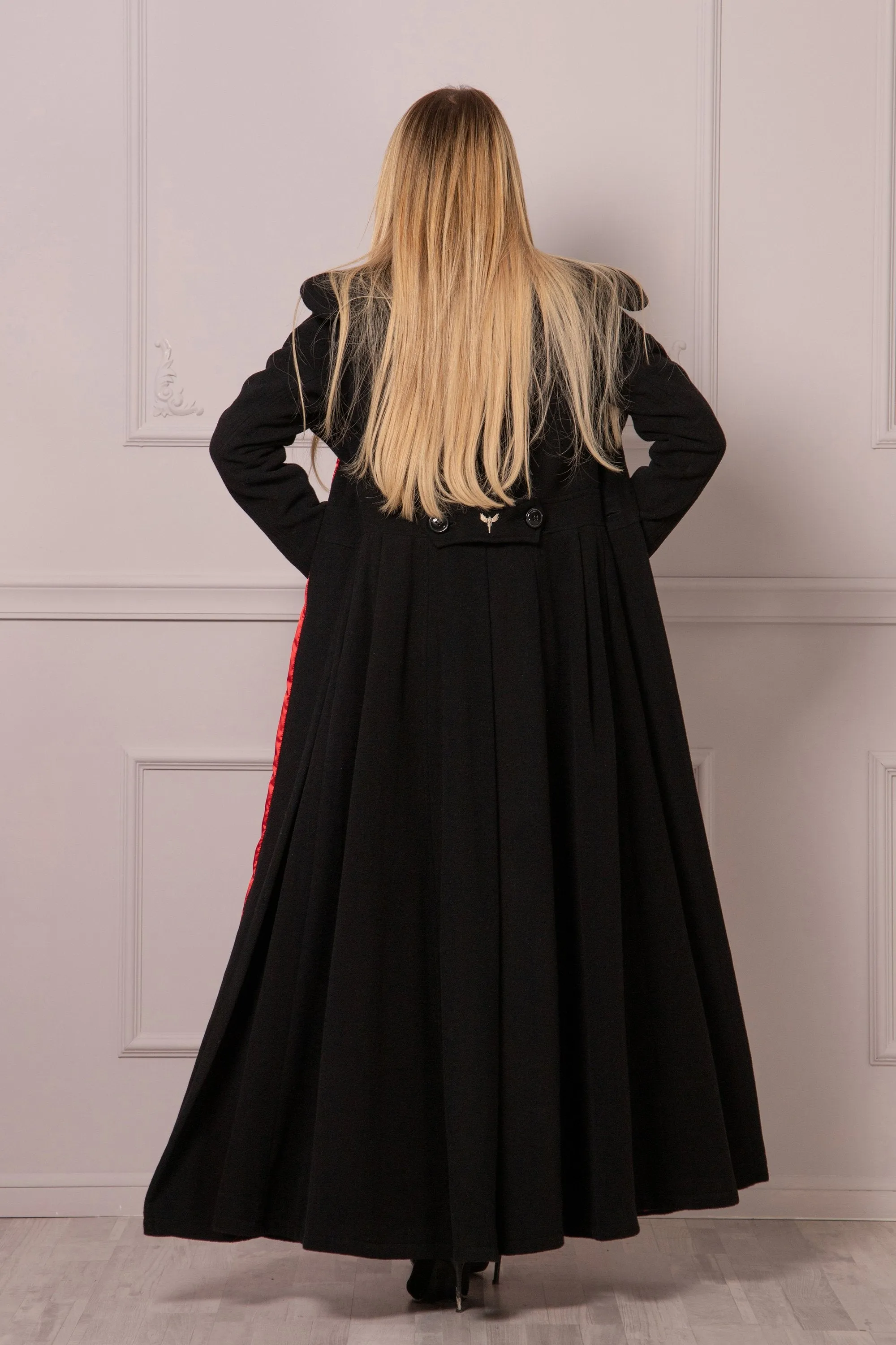 FIT AND FLARE LONG COAT