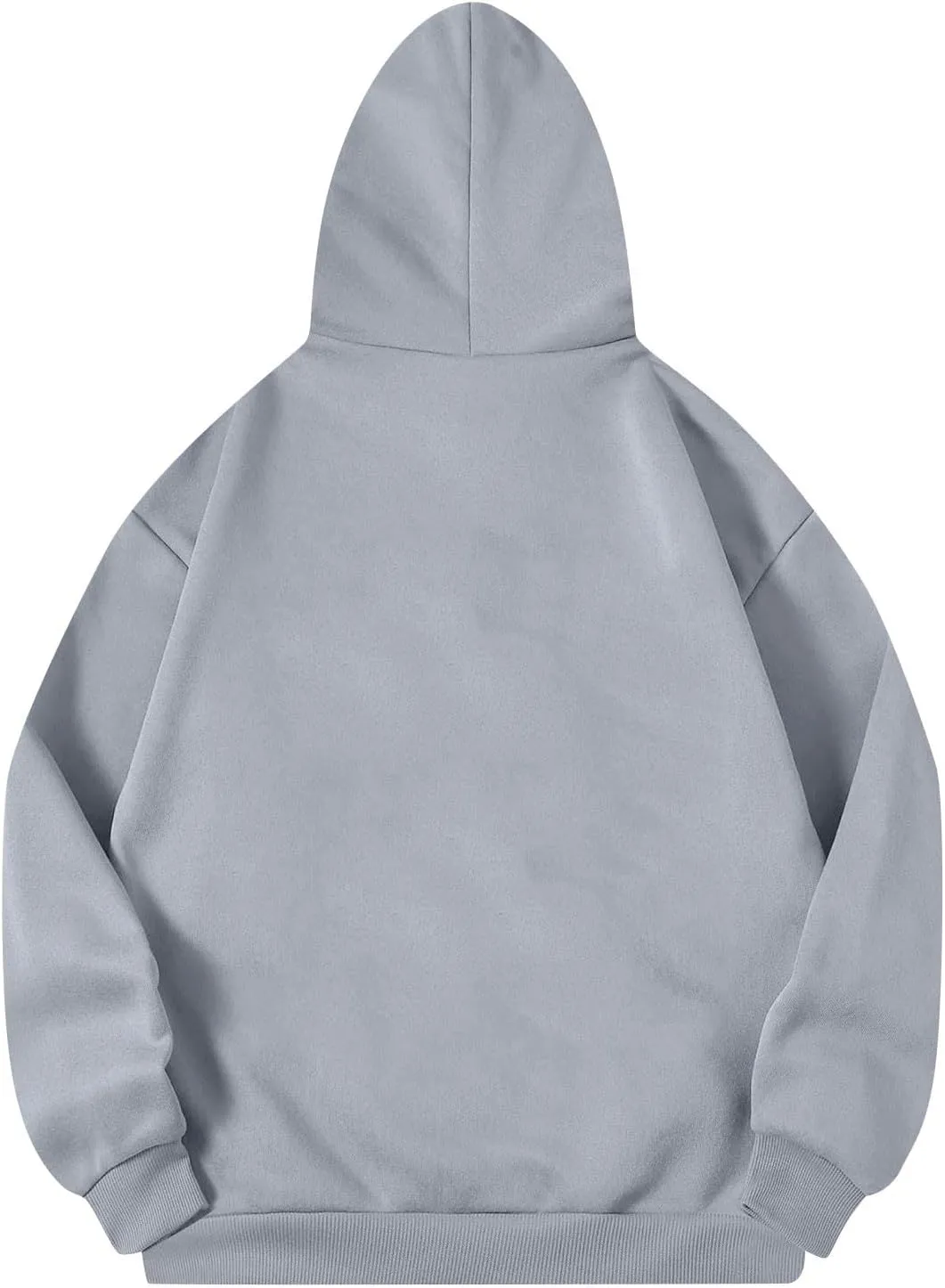 Fleece Hoodie Women Lightweight Drop Shoulder Oversized Sweatshirt Drawstring Casual Plush Workout Hoodies w/Pockets