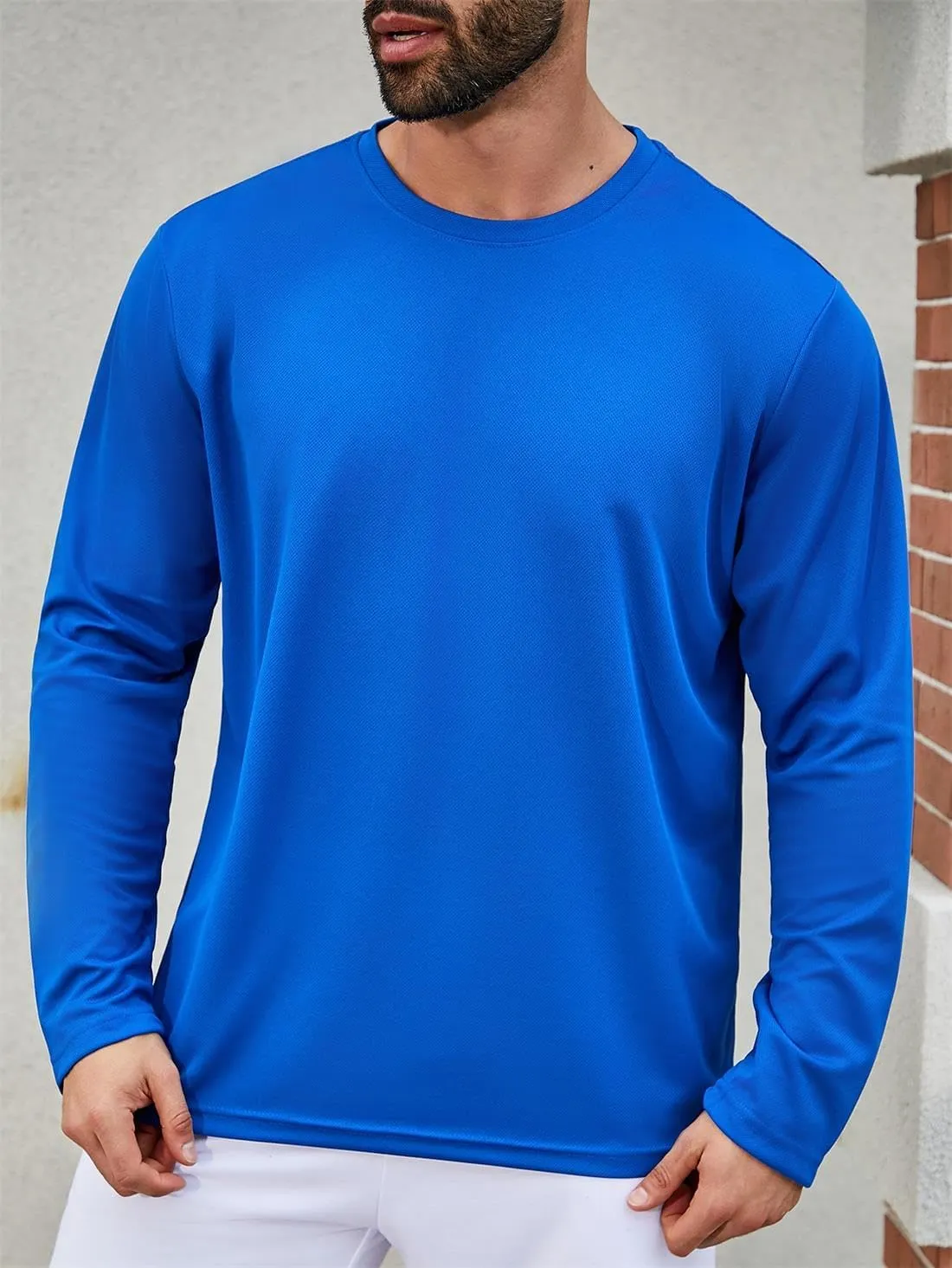 Gary Com Men Long Sleeve T-Shirts Pack Quick Dry Athletic Running Activewear Workout Tee UPF 50  Sun Protection Shirt for Men