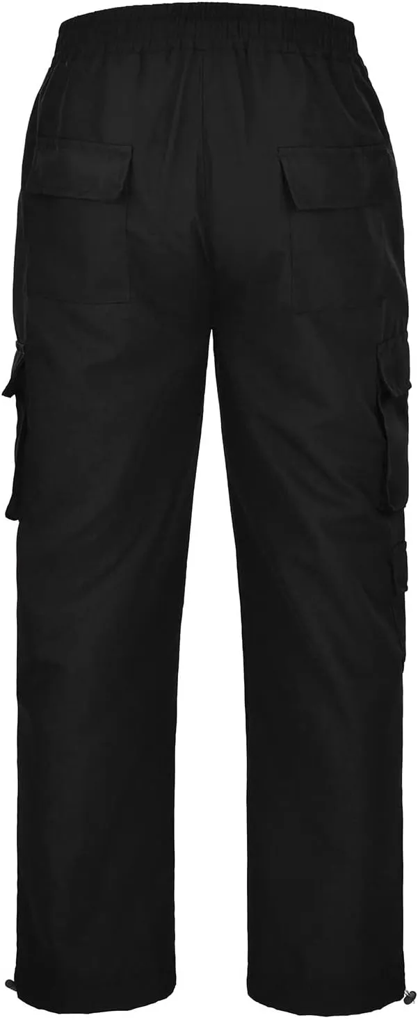 GIERIDUC Cargo Pants for Men Relaxed Fit Black Dress Pants Men Slim Fit Wide Leg Corduroy Pants Mens Stretch Suit Pants Mens