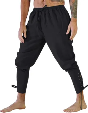 GIERIDUC Men's Lightweight Sweatpants Black Suit Pants for Men Slim Fit Stretch Cord Trousers Mens Mens Jogger with Zipper