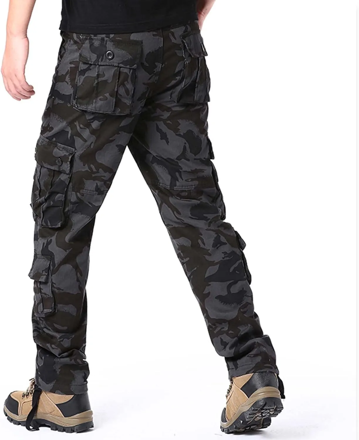 GIERIDUC Men's Wide Leg Flare Sweatpants Wide Leg Corduroy Pants for Men Running Tights with Pocket Breathable Workout Pants