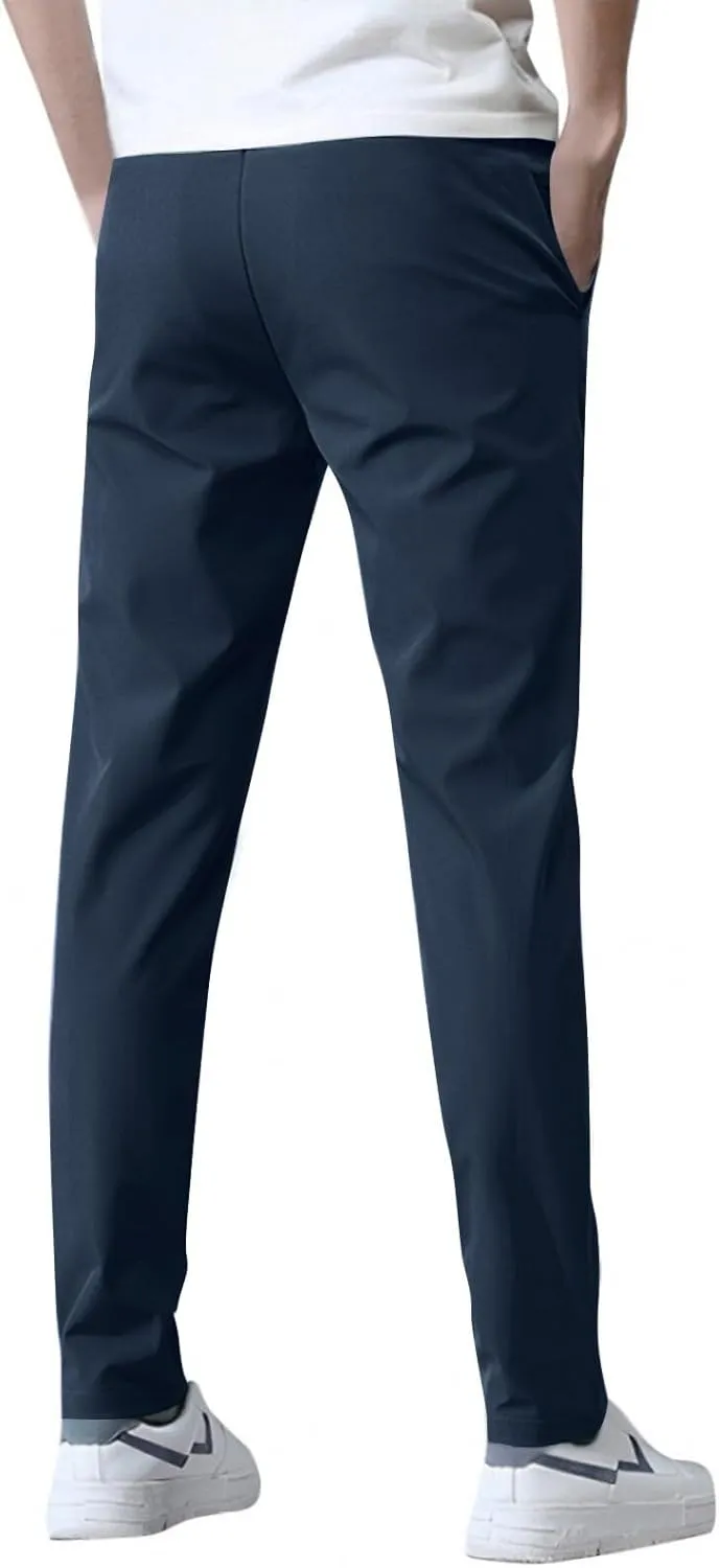 Glide Pants Men Breathable Quick Dry Stretch Work Pants Lightweight Water Resistant Active Hiking Pant with Pockets