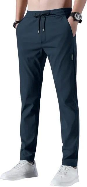 Glide Pants Men Breathable Quick Dry Stretch Work Pants Lightweight Water Resistant Active Hiking Pant with Pockets