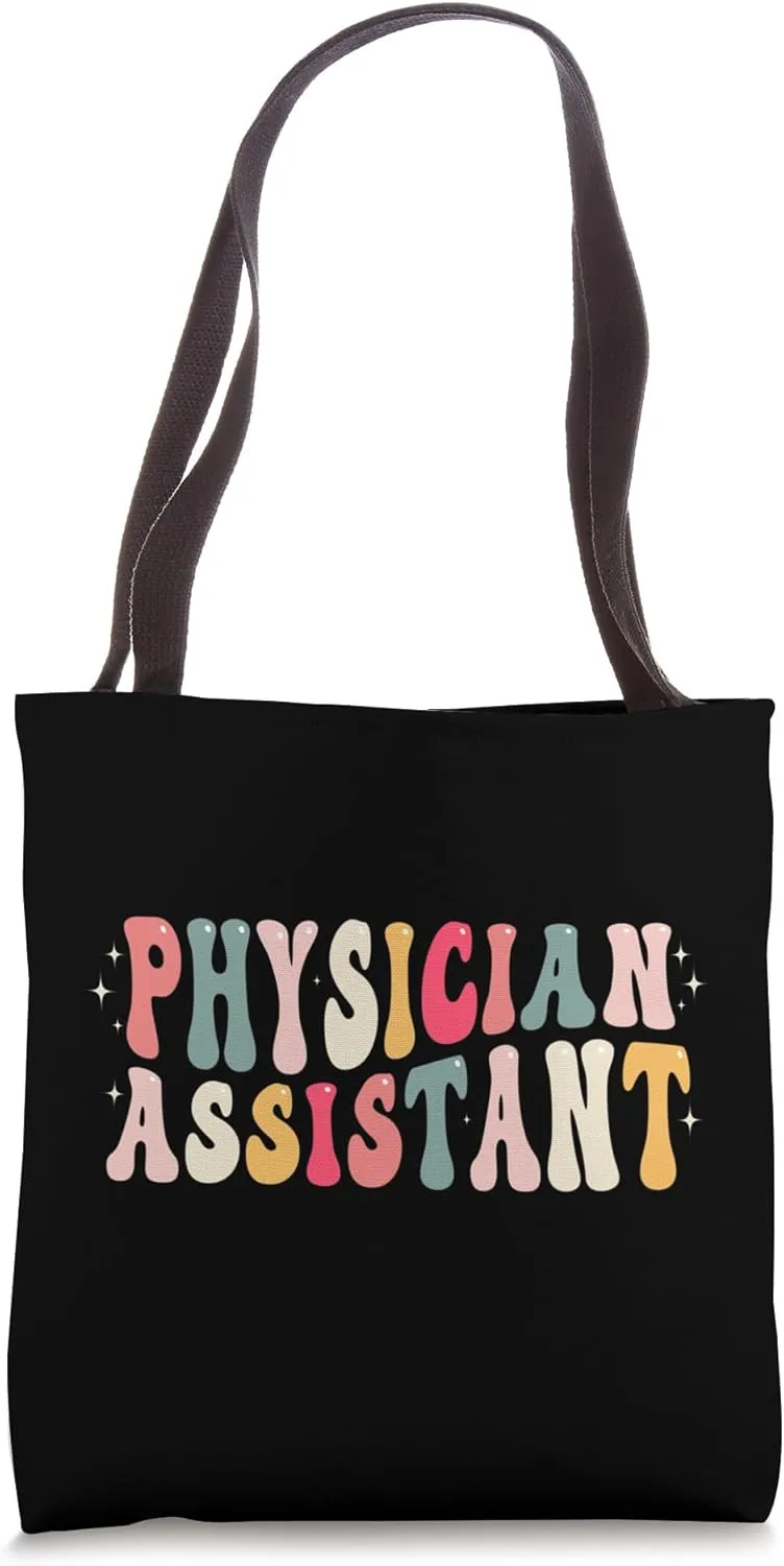 Groovy Physician Assistant PA Student PA Doctor Graduation Tote Bag