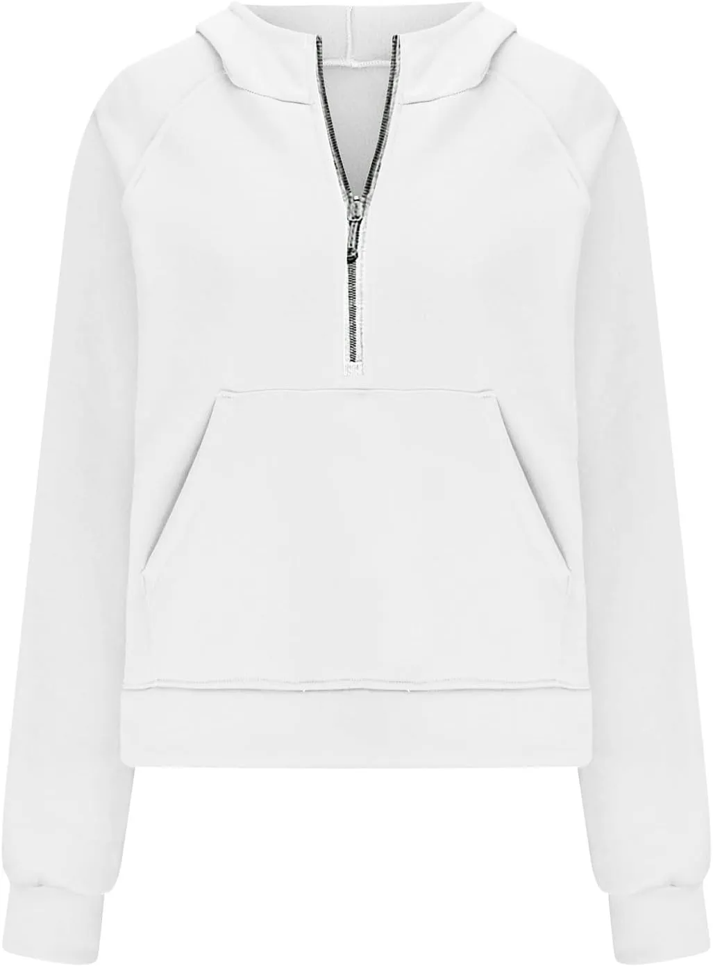 Half Zip Up Hoodie For Women Trendy 2023 Fall y2k Outfits Oversized Long Sleeve Hooded Sweatshirt Pullover