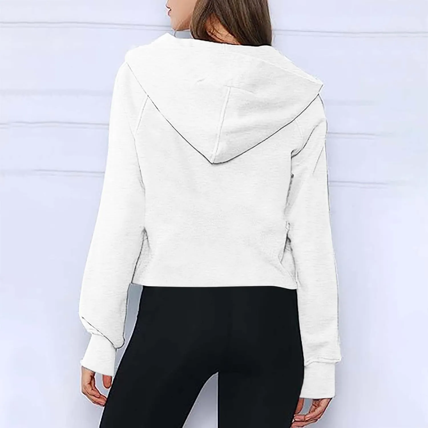 Half Zip Up Hoodie For Women Trendy 2023 Fall y2k Outfits Oversized Long Sleeve Hooded Sweatshirt Pullover