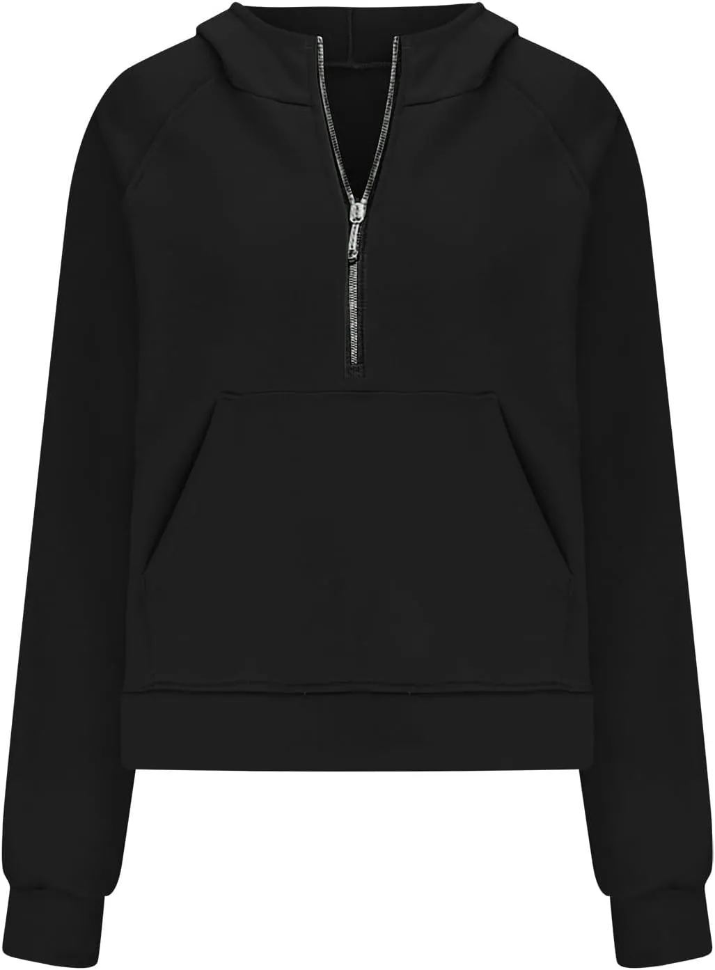 Half Zip Up Hoodie For Women Trendy 2023 Fall y2k Outfits Oversized Long Sleeve Hooded Sweatshirt Pullover
