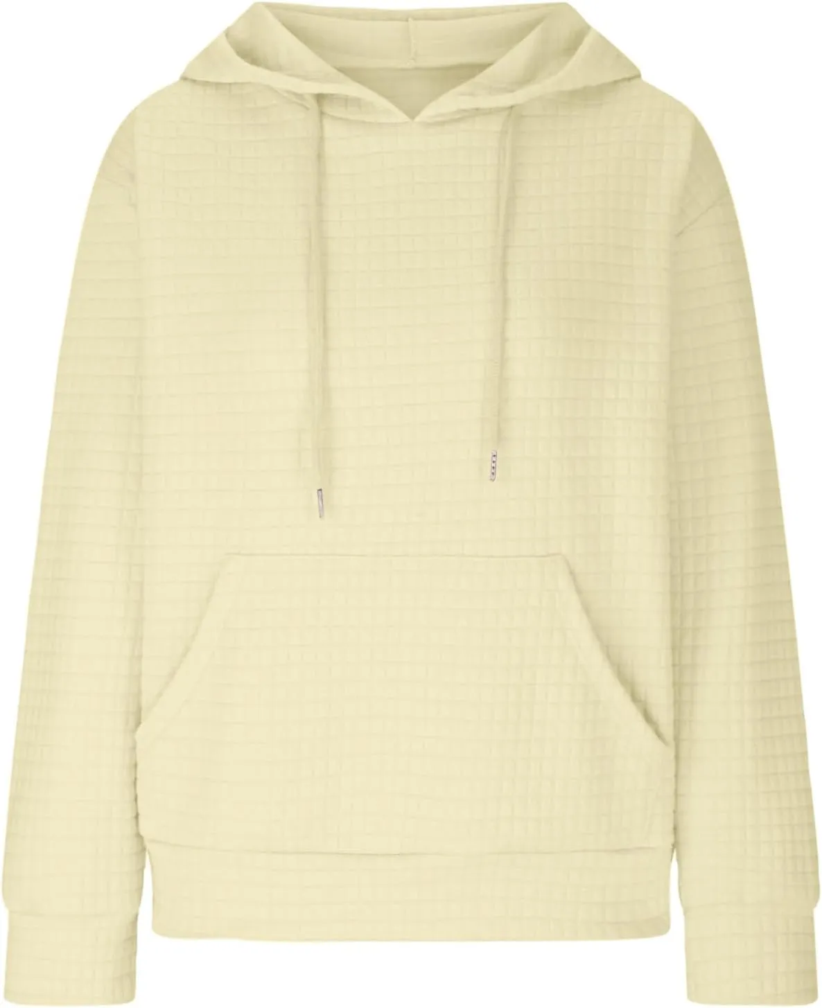 Hoodies For Women Casual Pullover Long Sleeve Drawstring Hooded Sweatshirt with Pocket 2024