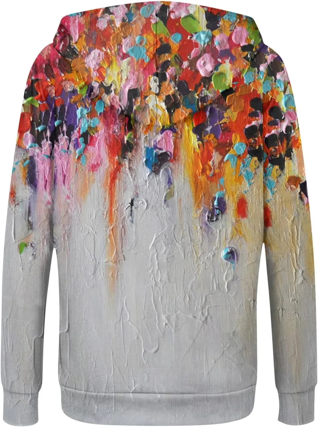 Hoodies for Women Stylish Zip Up Hoodie Long Sleeve Print Sweatshirts Casual Fashion Jackets with Pocket Fall Outfits