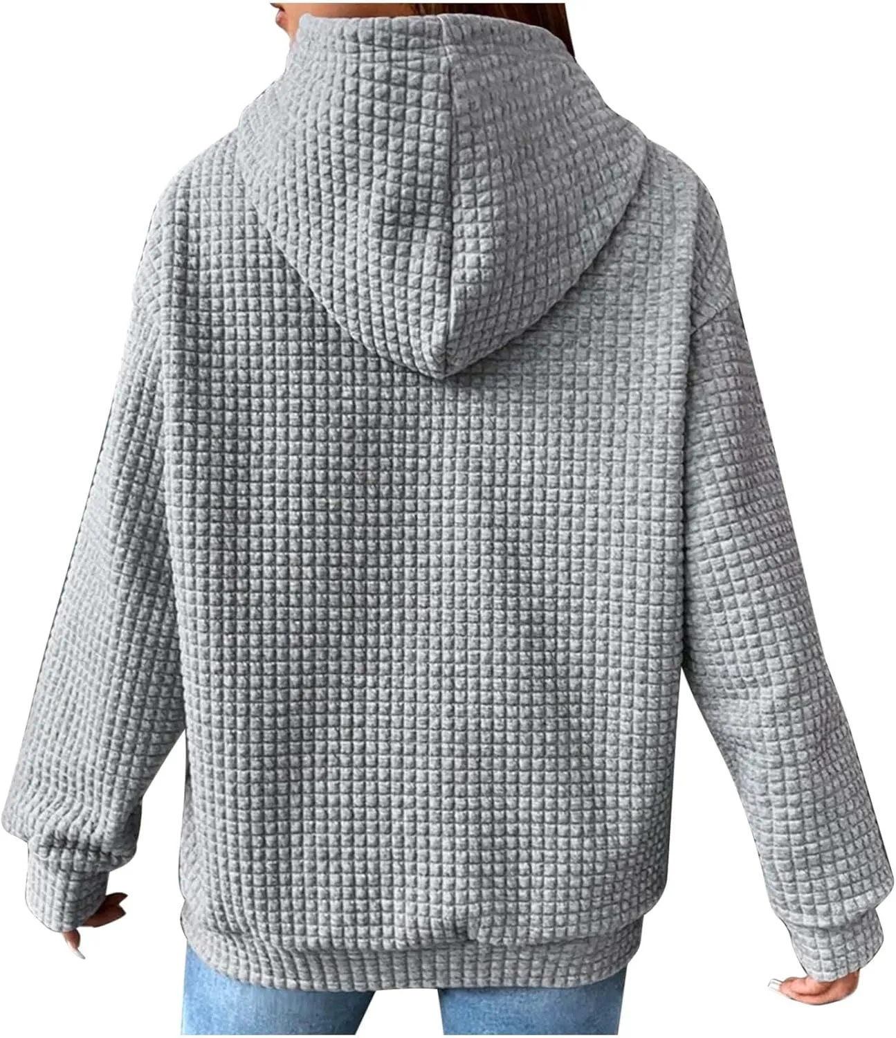 Hoodies for Women Trendy,Pullover Oversized Hooded Sweatshirts Y2k Long Sleeve Pullover Tops Fall Winter Clothes 2024
