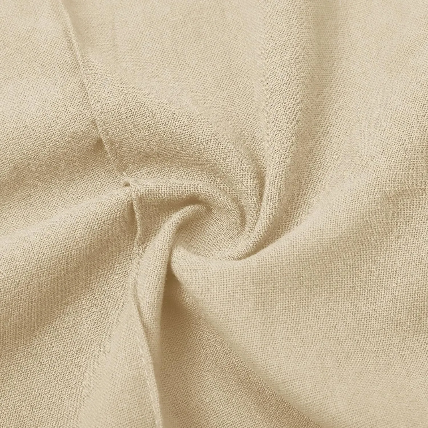 Linen Pants for Women Elastic High Waisted Straight Leg Trousers Pants Loose Casual Summer Dress Pants with Pockets