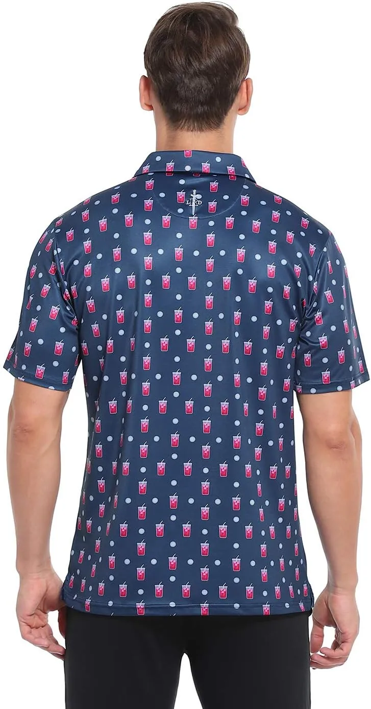LRD Golf Shirts for Men UPF 50 Moisture Wicking Short Sleeve Polo Shirt