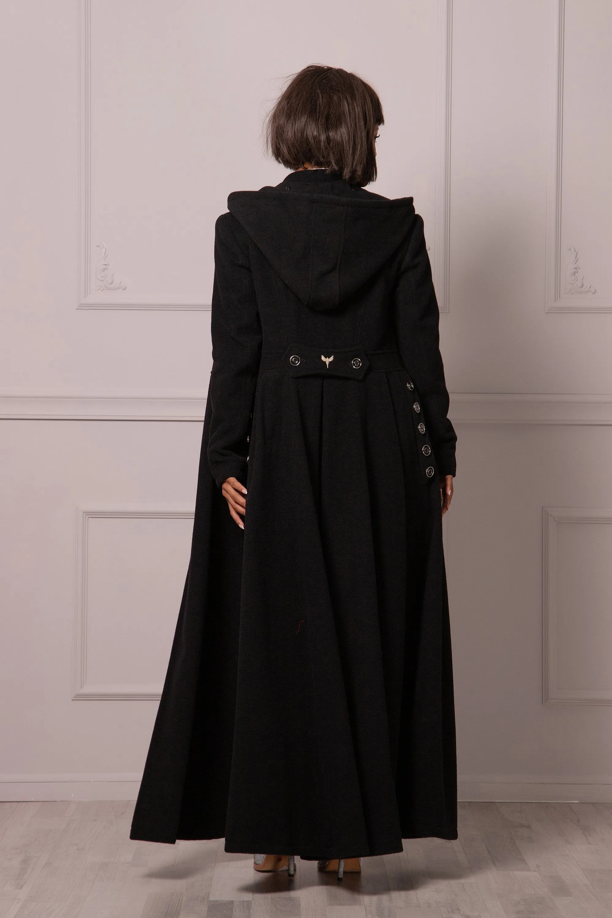 MAXI COAT WITH HOOD