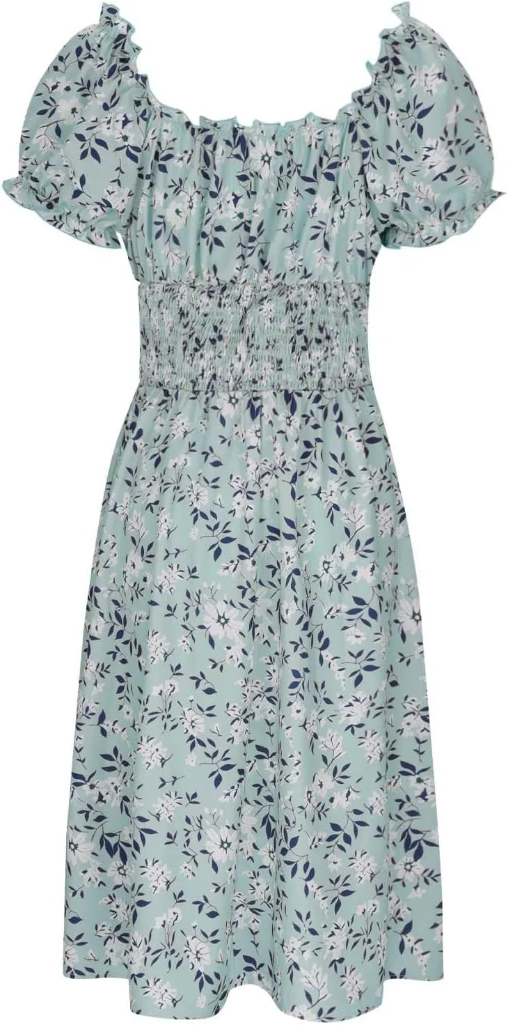 Maxi Dresses for Women Summer Vocation Short Sleeve V Neck Casual Dress A Line Loose Fit Flowy Long Dress