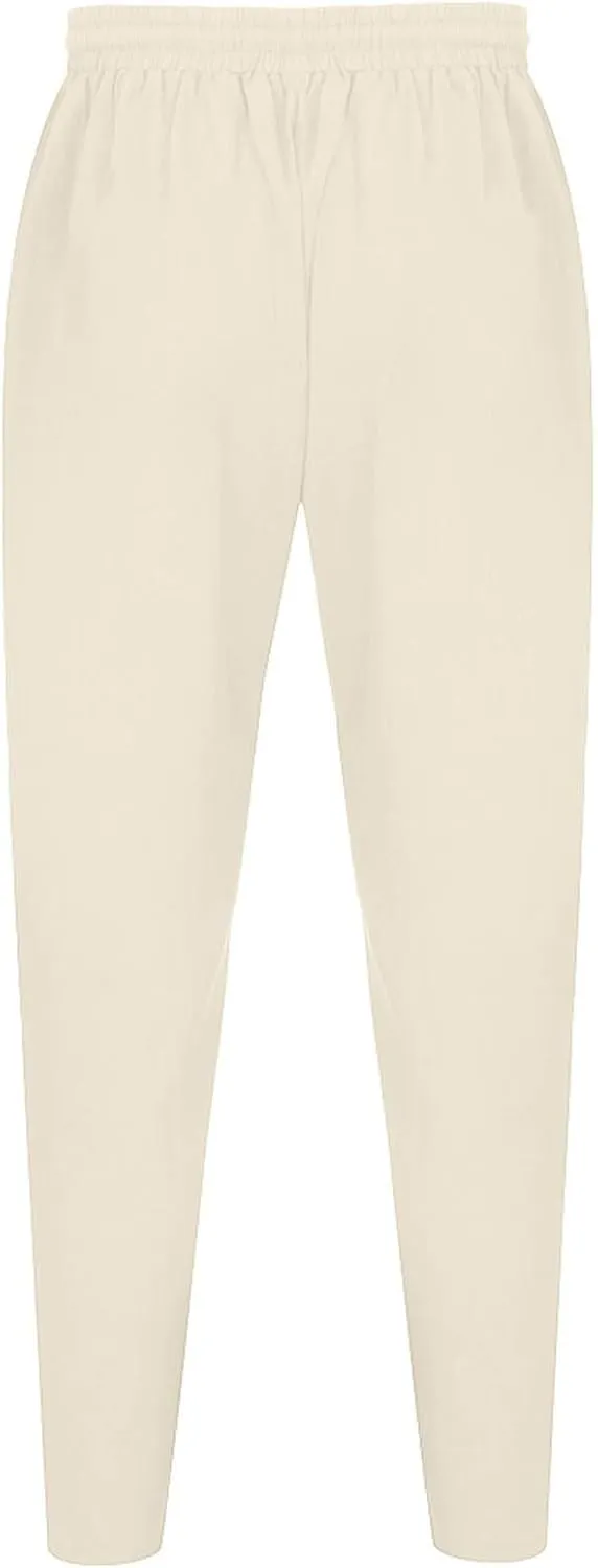 Men Linen Pants Elastic Waist Drawstring Beach Pants Harem Summer Pants Lightweight Linen Trousers with Pockets