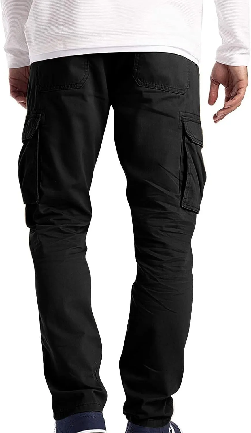 Mens Camo Pants Bell Bottom Pants for Men Fashion Loose Handsome Pocketjeans Pants Tooling Camouflage Pants M-4Xl