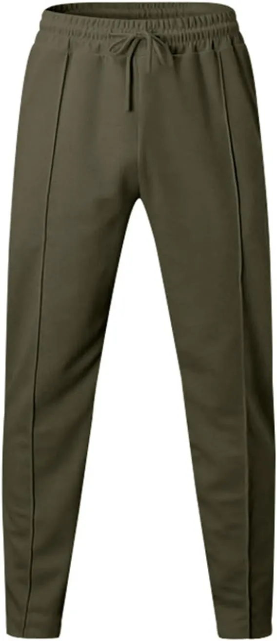 Men's Dress Pants Slim Fit Pleated Trousers for Office Business and Formal Events Pantalones de Hombre Slacks