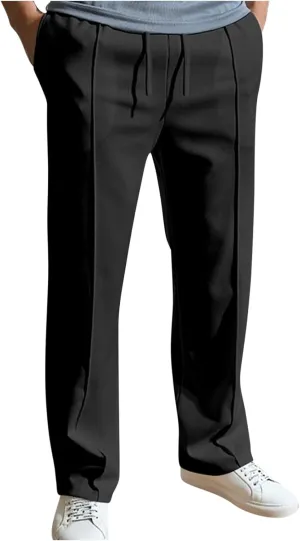 Men's Dress Pants Slim Fit Pleated Trousers for Office Business and Formal Events Pantalones de Hombre Slacks