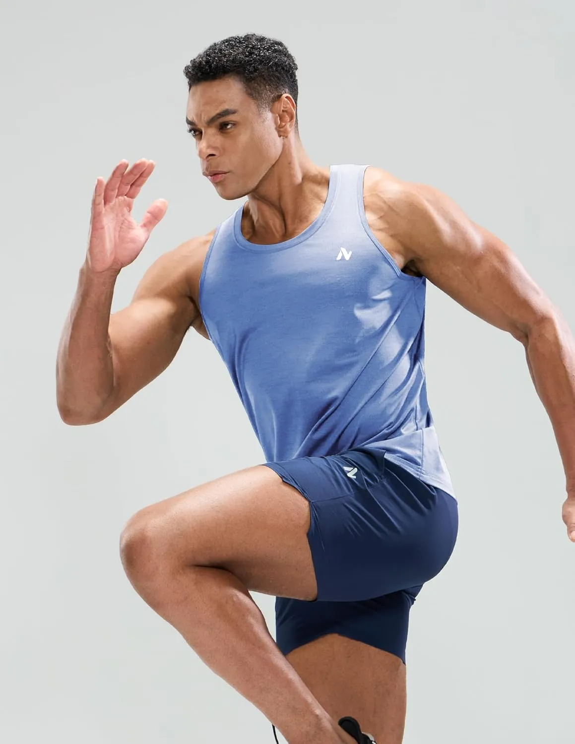 Mens Sleeveless Workout Running Tank Top Dry Fit Athletic Gym Sport Beach Muscle Bodybuilding Shirts