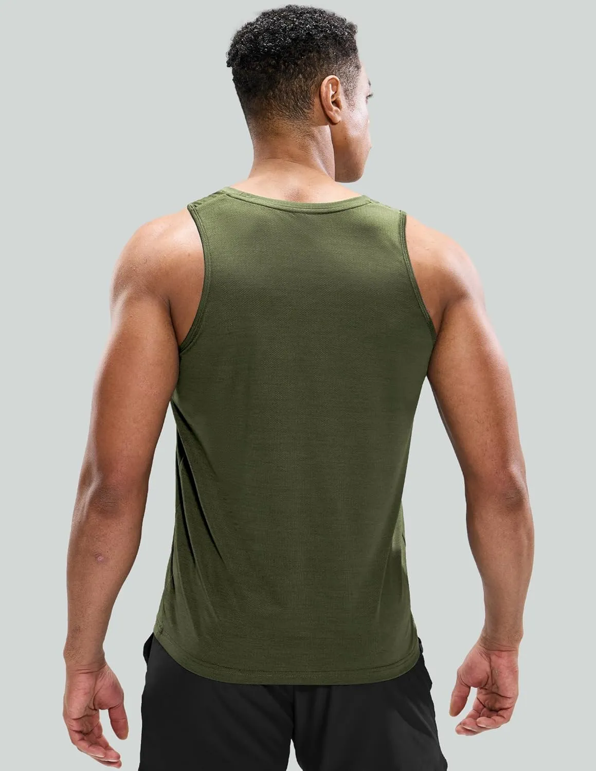 Mens Sleeveless Workout Running Tank Top Dry Fit Athletic Gym Sport Beach Muscle Bodybuilding Shirts