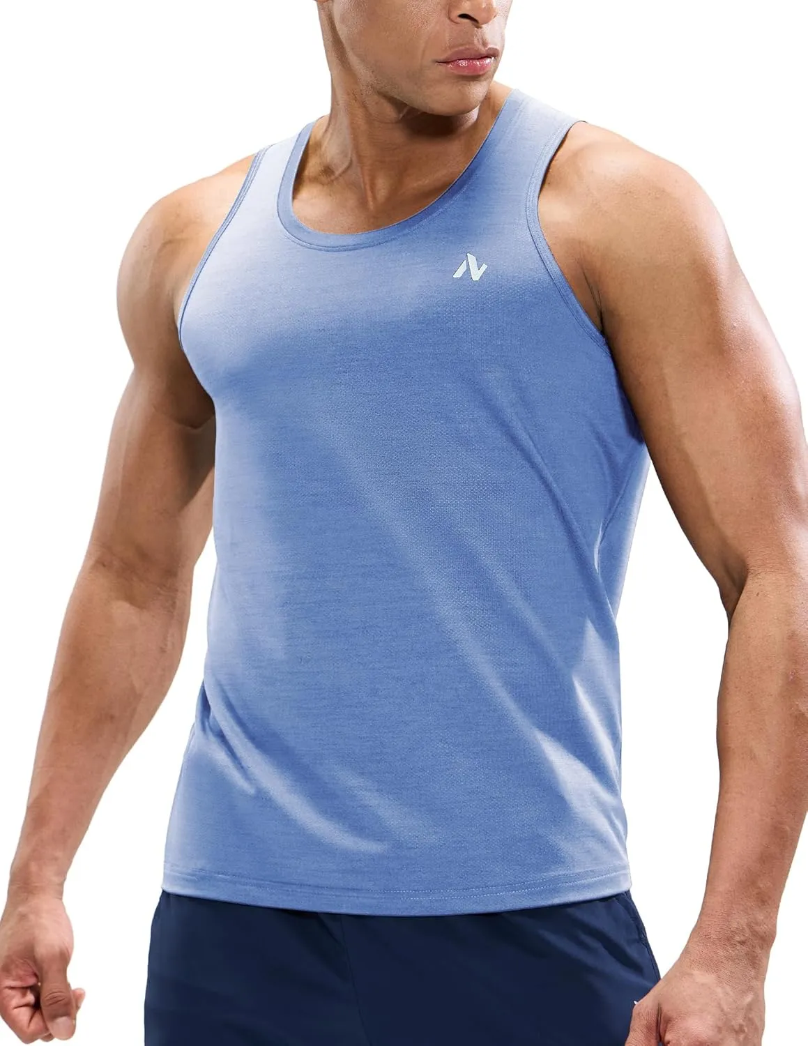 Mens Sleeveless Workout Running Tank Top Dry Fit Athletic Gym Sport Beach Muscle Bodybuilding Shirts