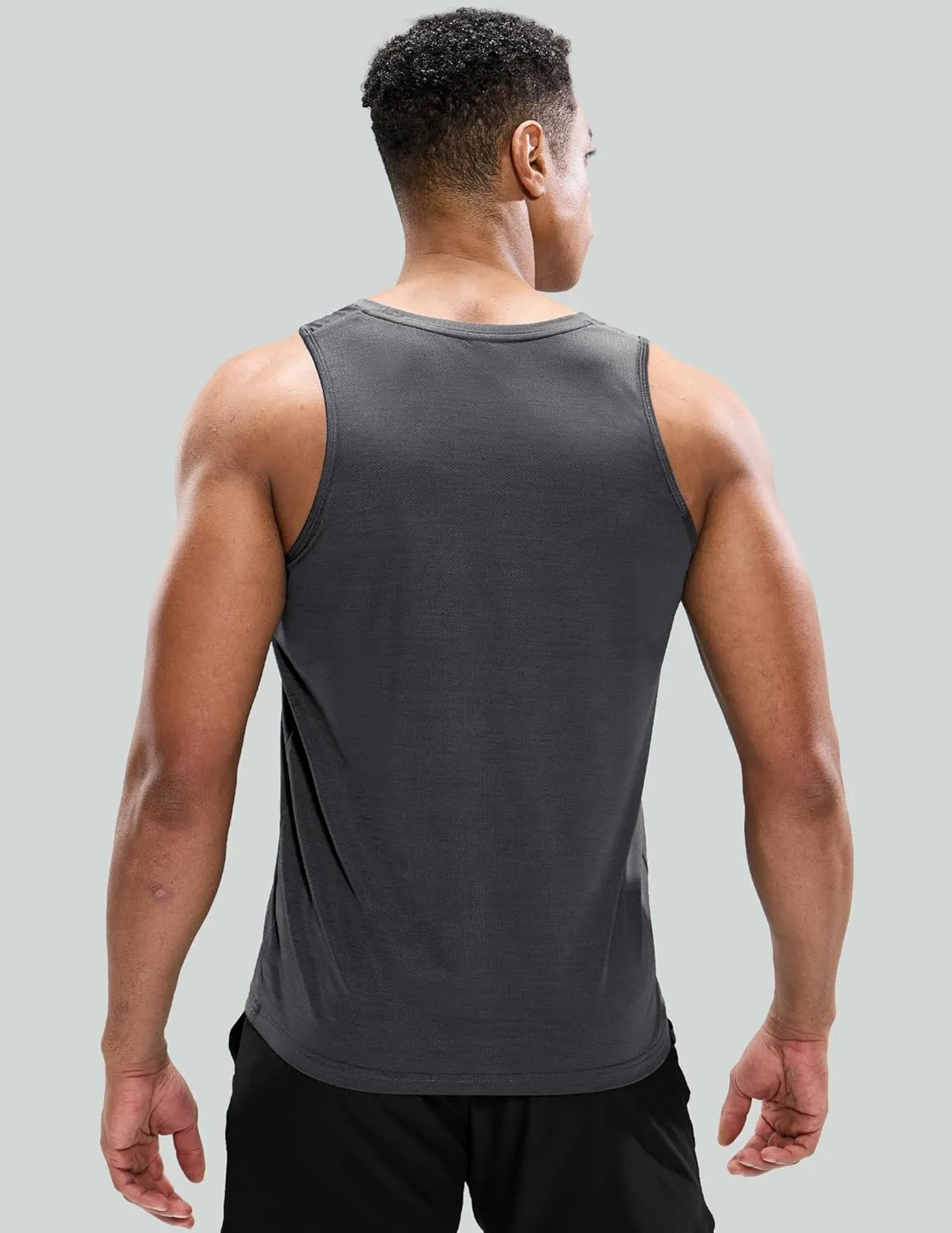 Mens Sleeveless Workout Running Tank Top Dry Fit Athletic Gym Sport Beach Muscle Bodybuilding Shirts