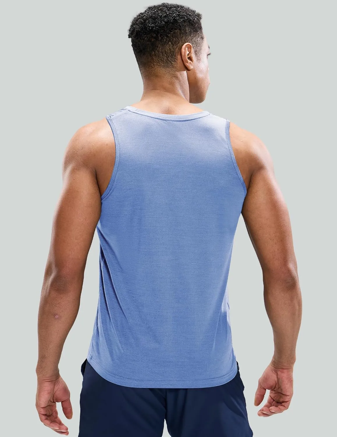 Mens Sleeveless Workout Running Tank Top Dry Fit Athletic Gym Sport Beach Muscle Bodybuilding Shirts
