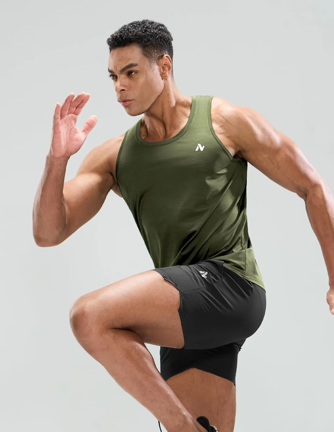 Mens Sleeveless Workout Running Tank Top Dry Fit Athletic Gym Sport Beach Muscle Bodybuilding Shirts