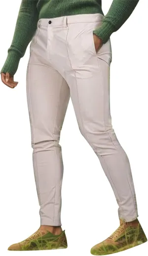 Mens Slim Fit Casual Pants with Pockets Skinny Stretch Tapered Chino Pant Straight Leg Business Dress Trousers for Men