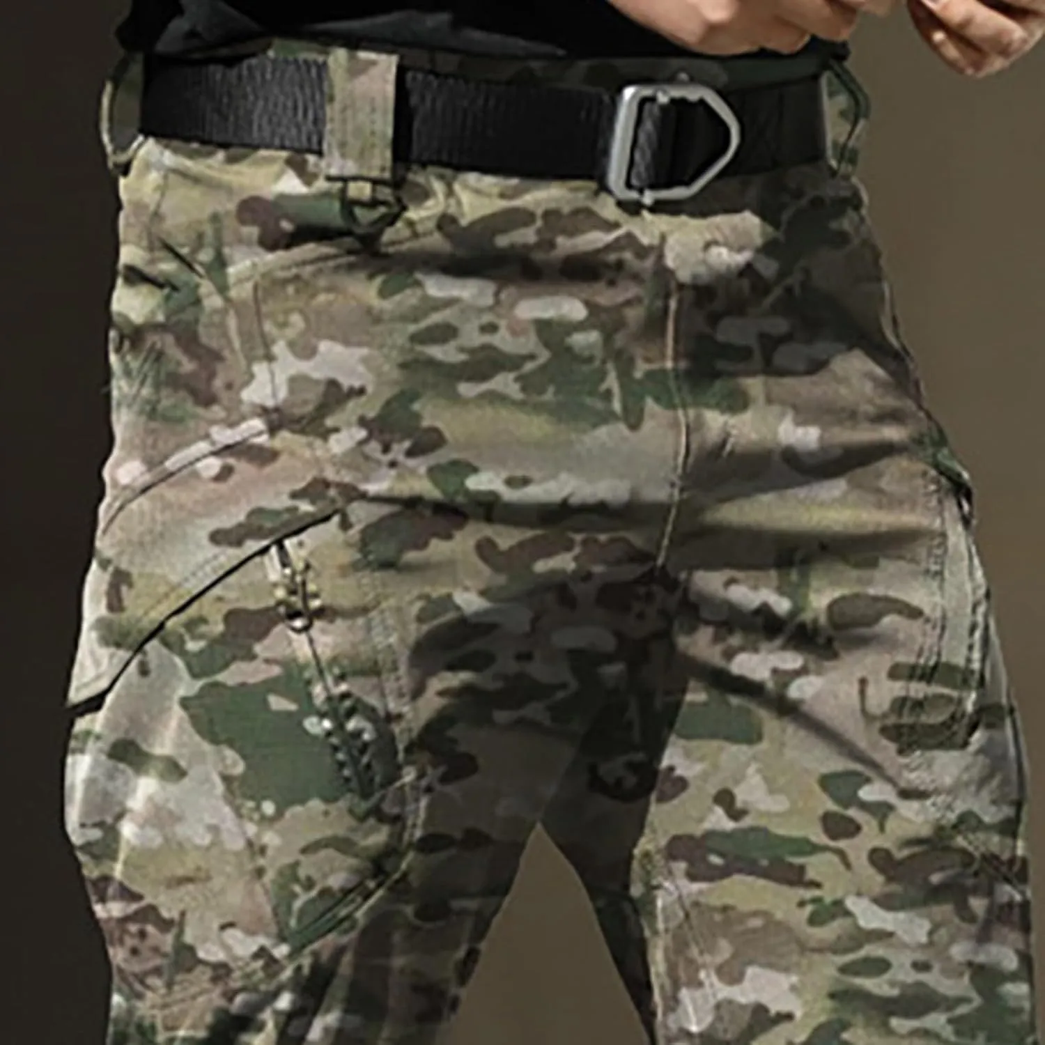 Mens Tactical Cargo Pants Mens Casual Pants Elastic Waist Restaurant Pants for Mens Lounge Sweatpants Camp Pants